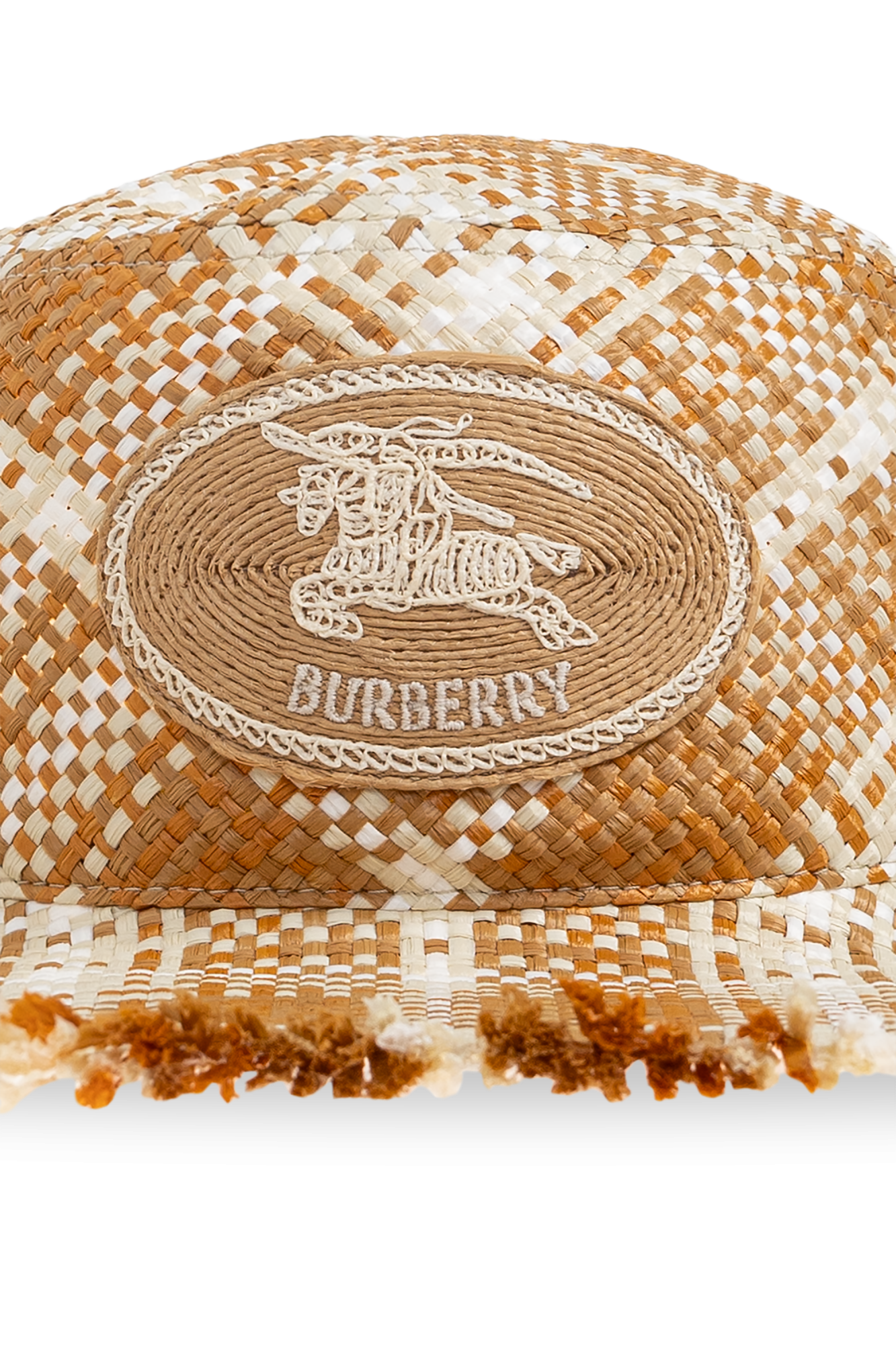 Burberry Straw hat with logo | Women's | Vitkac